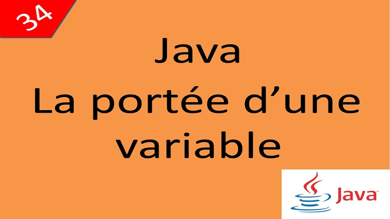 Java Cours 34 درس جافا la portée d'une variable