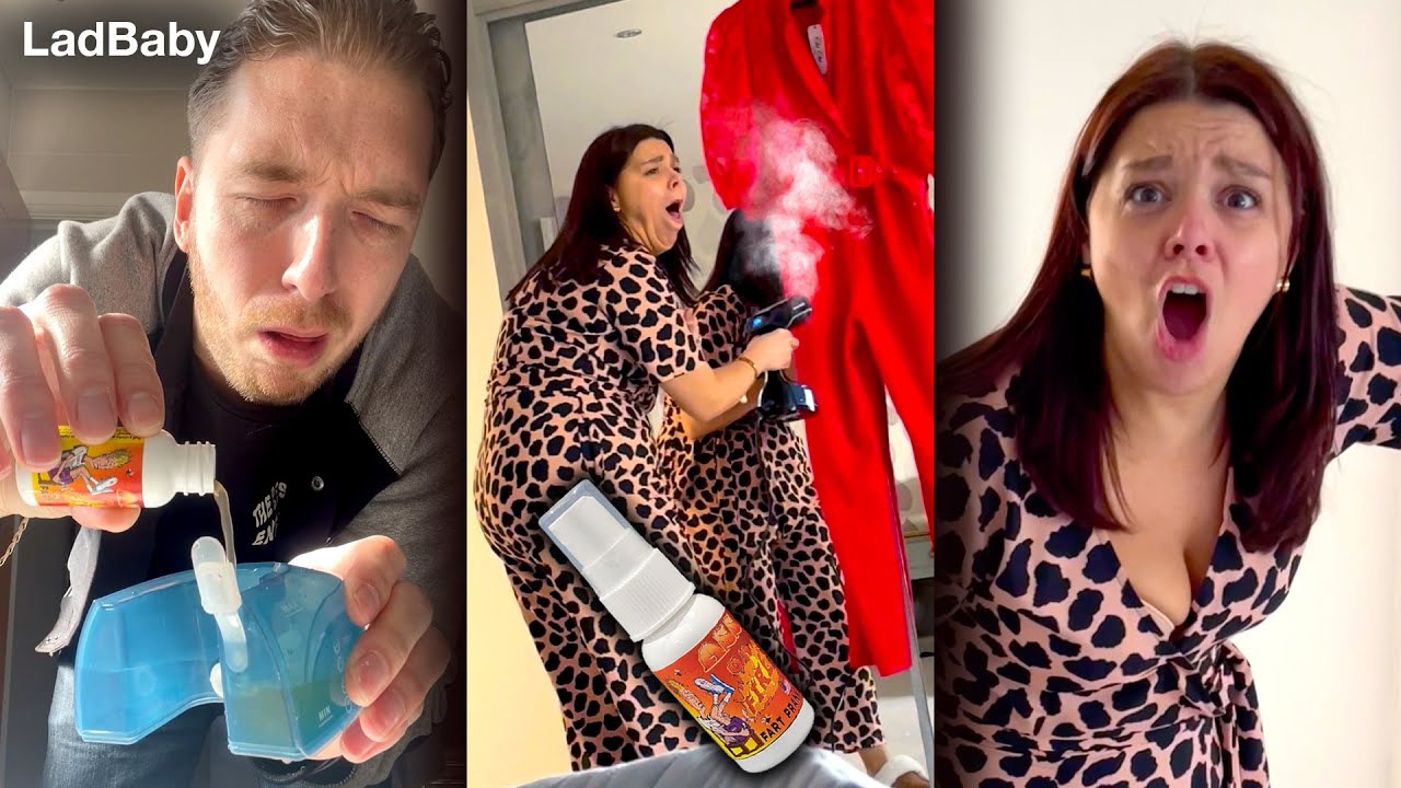 Hiding FART SPRAY in Mums clothing steamer Prank 💩🤣