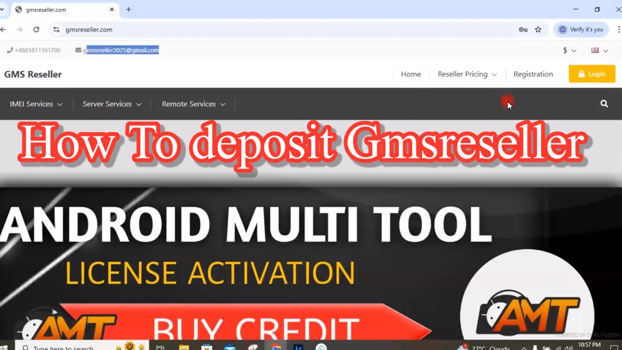 How to deposit in GMS Reseller Server || Gms  Reseller