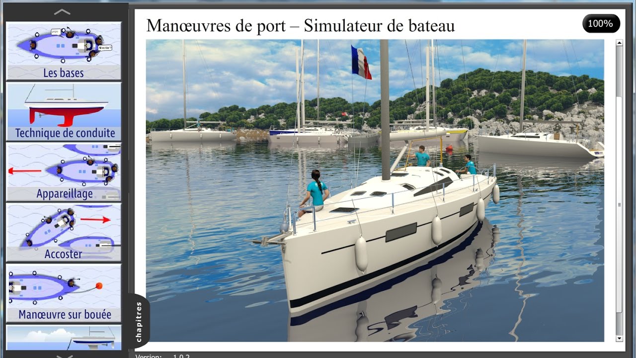 Manœuvres de port – Simulateur de bateau