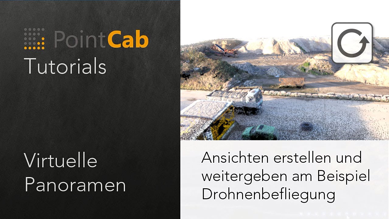PointCab Panoramen: Erstellen und weitergeben am Beispiel Drohnenbefliegung