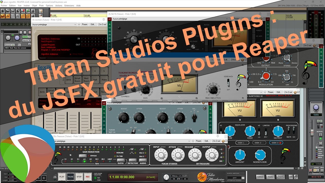 Tukan Studios Plugins : un bundle JSFX gratuit pour Repear