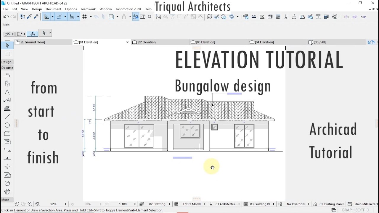 DESIGN ELEVATION IN ARCHICAD SIMPLE