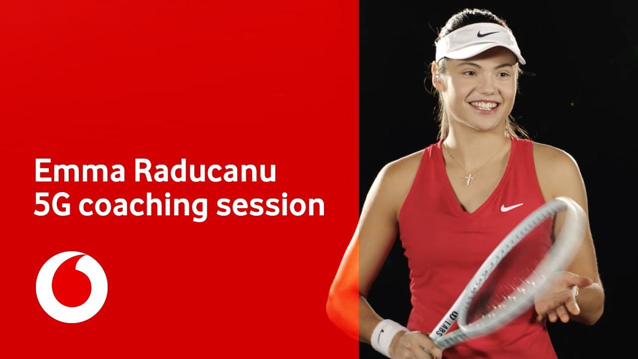 Emma Raducanu | 5G Hologram Coach | The full story | Vodafone UK