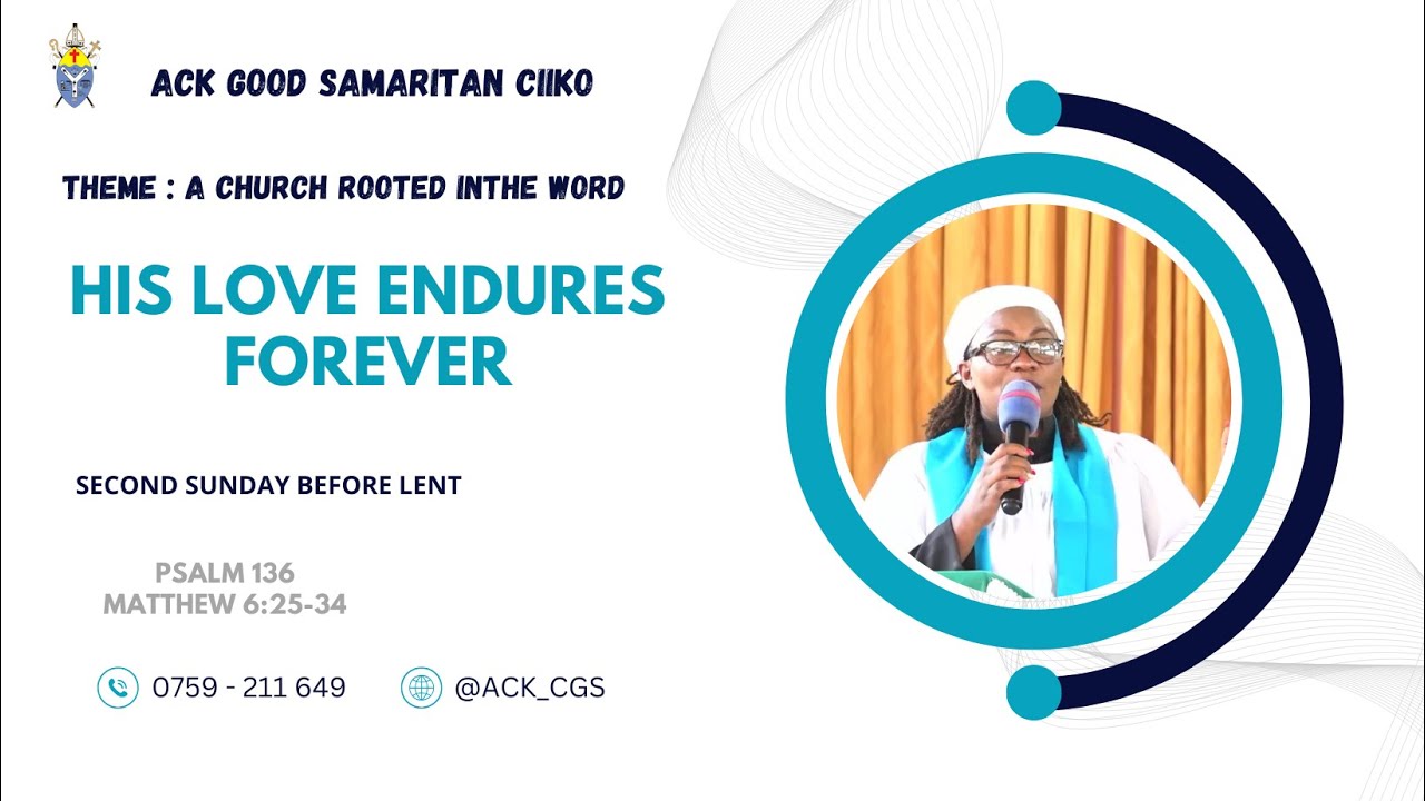 His Love Endures Forever | Second Sunday Before Advent | Lr. Phyllis Gakii