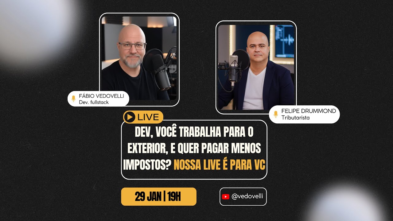 Como Desenvolvedores que Trabalham para o Exterior Podem Reduzir ou Zerar Impostos | Live Completa