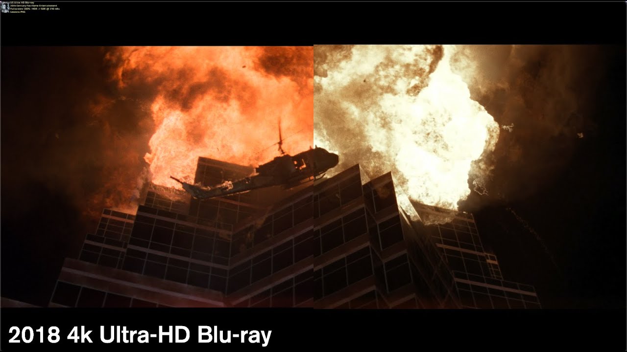 Die Hard - 4k/Blu-ray Comparison