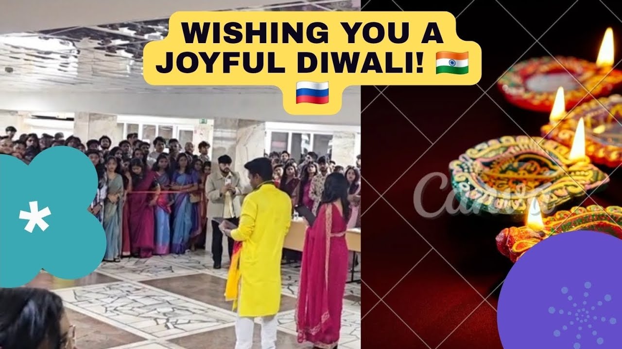 Diwali celebration in Russia 🇷🇺 ✨️ ||Mbbs in Russia||#kbsu  #students #dailyvideoblog 