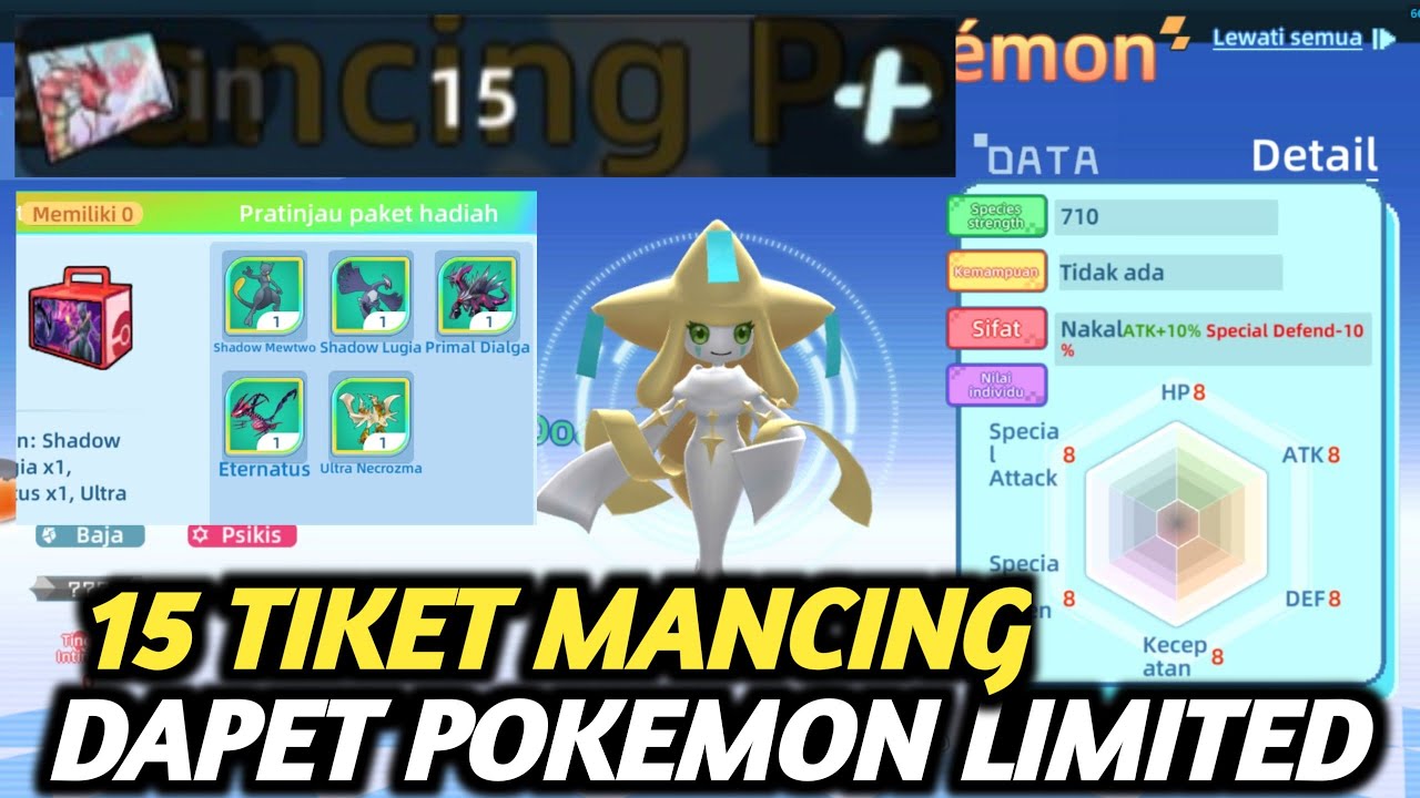 Akhirnya 15 tiket Bisa Pilih Pokemon Limited 🔥ELF Explorer / Sprint Elf [ KuRo OP ]