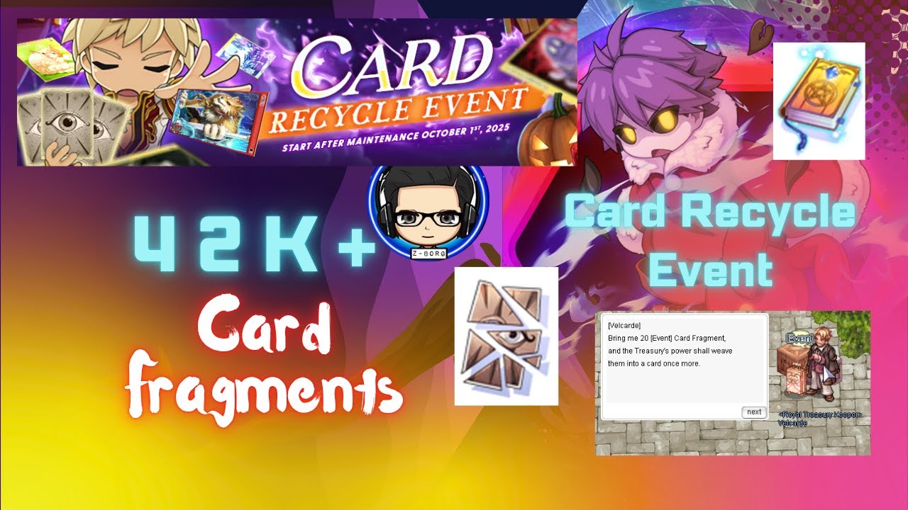 Ragnarok Online: Card Recycle Event 2025 Exchanging 42K+ worth of Card Fragments (iRO Freya)