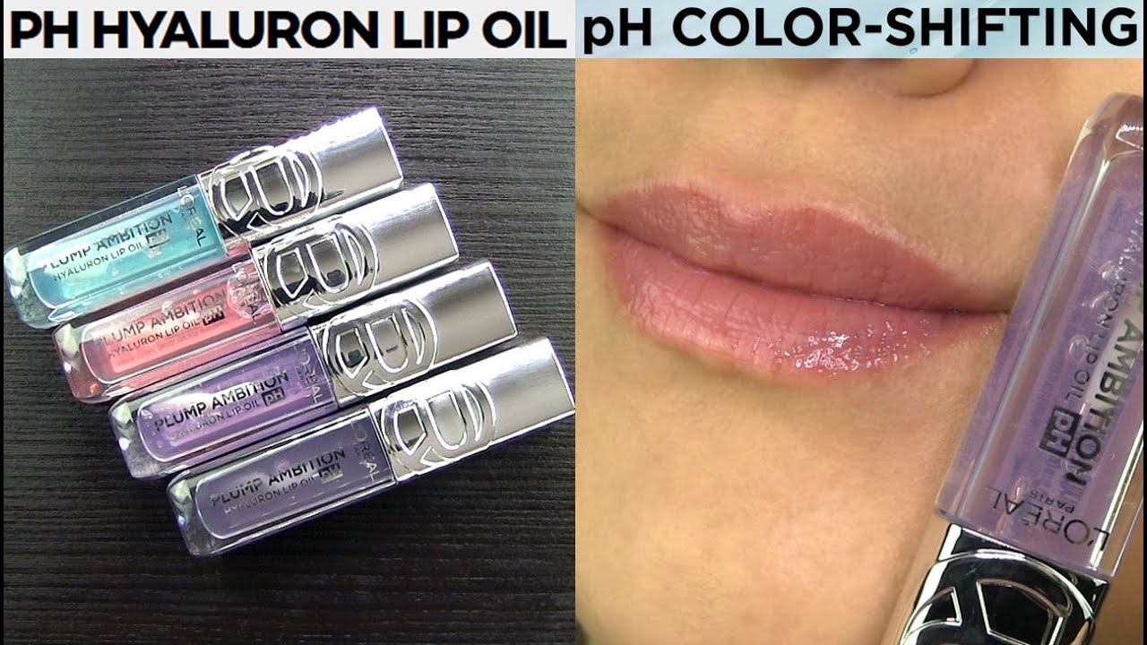 L'Oreal Plump Ambition pH Hyaluron Lip Oil SWATCHES & REVIEW