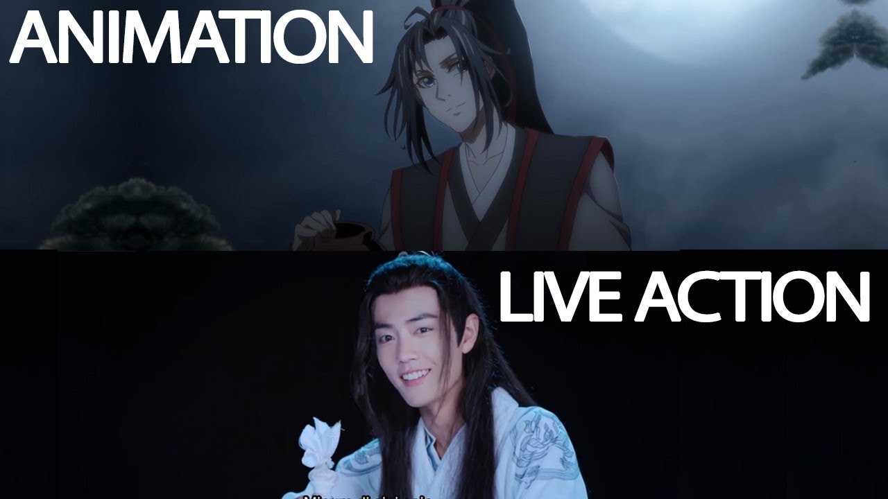 CUT SCENE ANIME VS LIVE ACTION MODAOZUSHI / THE UNTAMED | SUB INDO