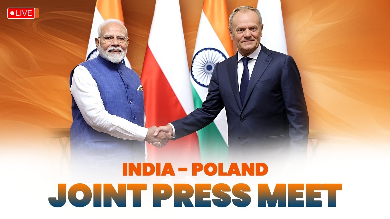 LIVE: PM Shri Narendra Modi, Polish PM Donald Tusk attend joint press meet