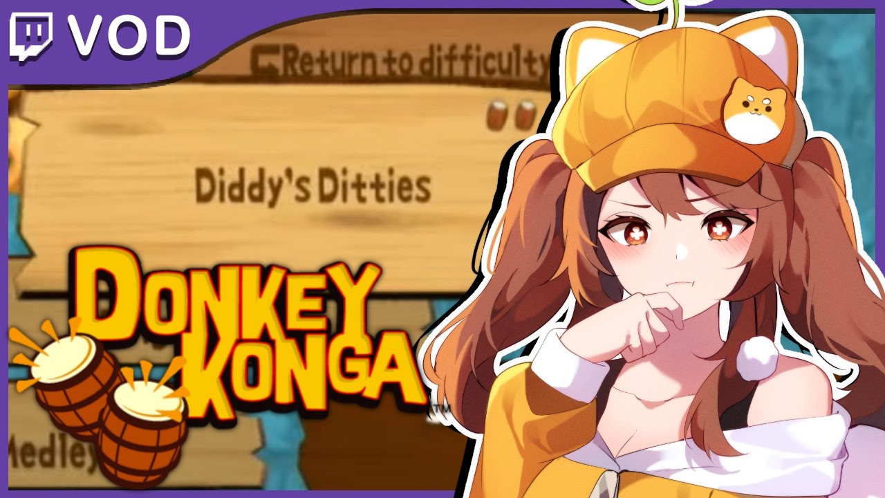 First Time Playing | How come Bluster Kong isn't in this? 【Donkey Konga】