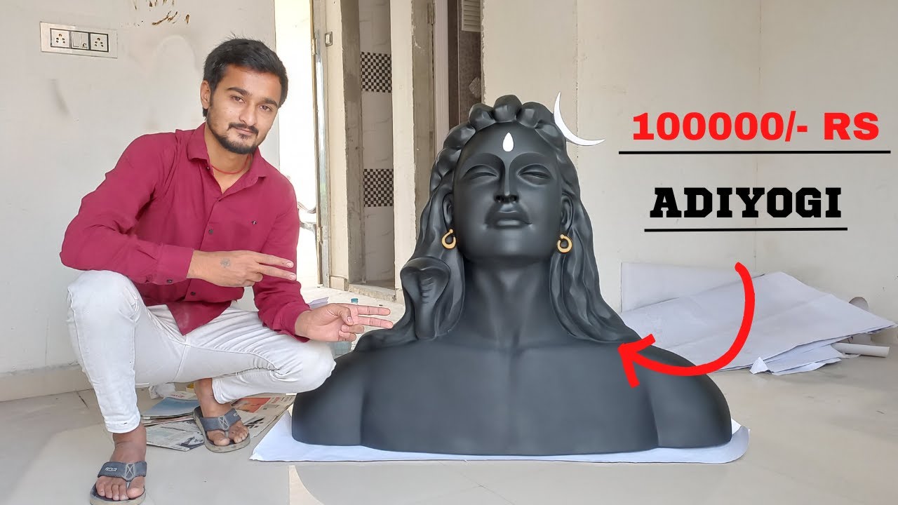 Part - 2 ADIYOGI FIBER  SCULPTURE  // how to make adiyogi Shiva idol || Adiyogi Lord Shiva ||