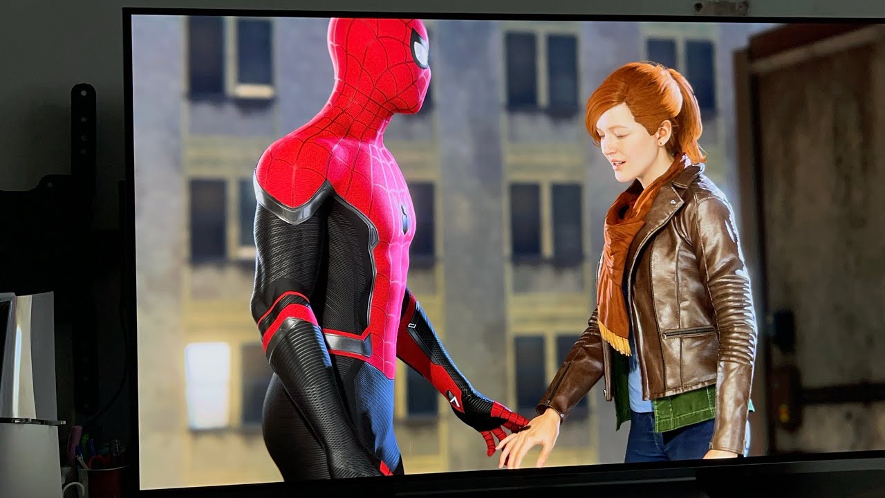 LG C5 OLED 55 inch TV - PS5 Gaming - Spiderman 