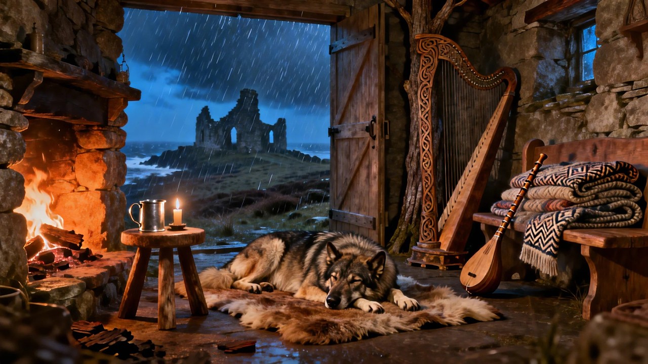Storm at the Abbey 🌧️🔥 Hearthlight, Silent Strings & the Old Watcher