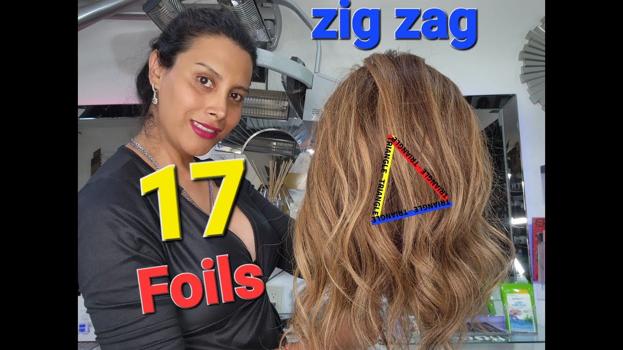 MECHAS BALAYAGE CON 17 PAPELES /BALAYAGE HIGHLIGHTS WITH 17 FOILS