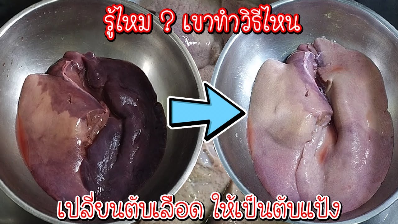 วิธีล้างตับ ไม่ให้คาว เคล็ดลับง่ายๆไม่ต้องใช้น้ำส้มไม่ต้องใช้เกลือ ตับนุ่่มๆ เด้งๆ Asia Food Secrets