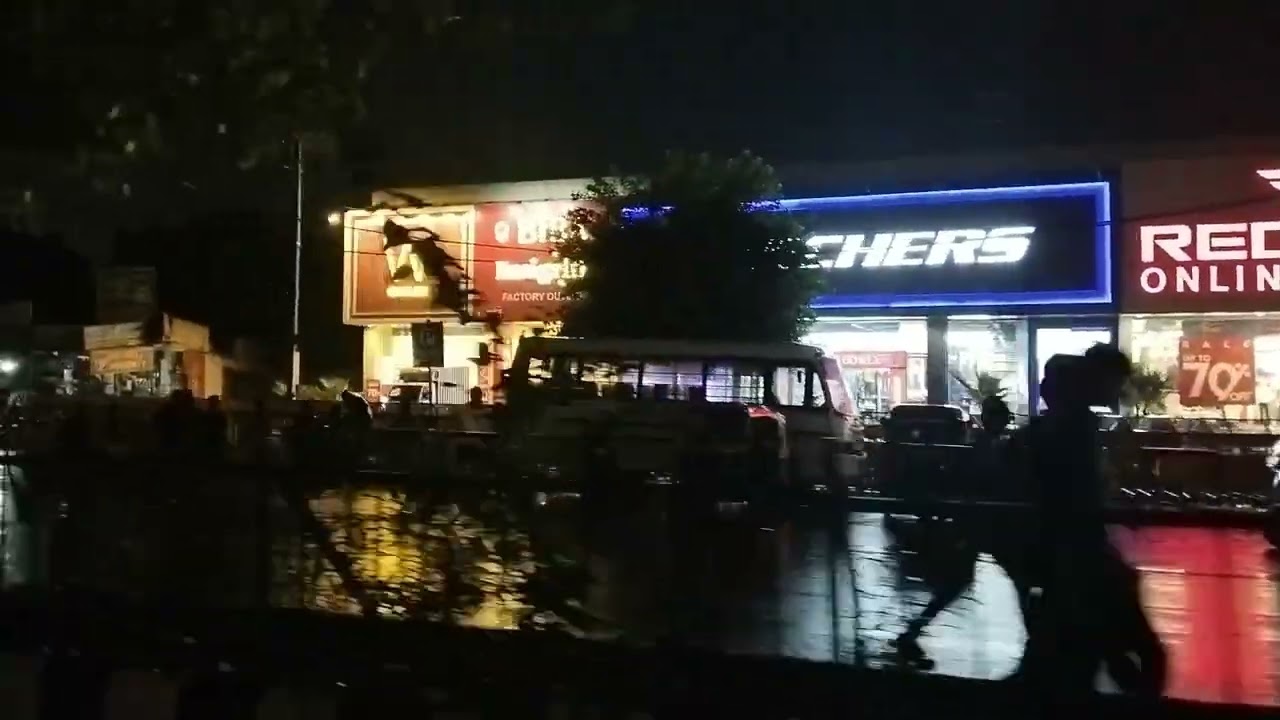 NIGHT RAIDING IN DELHI KAPASHERA BORDER WITH RAIN