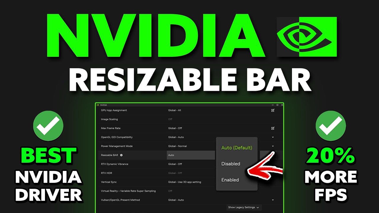 Новая настройка Resizable BAR от NVIDIA! (+20% FPS)