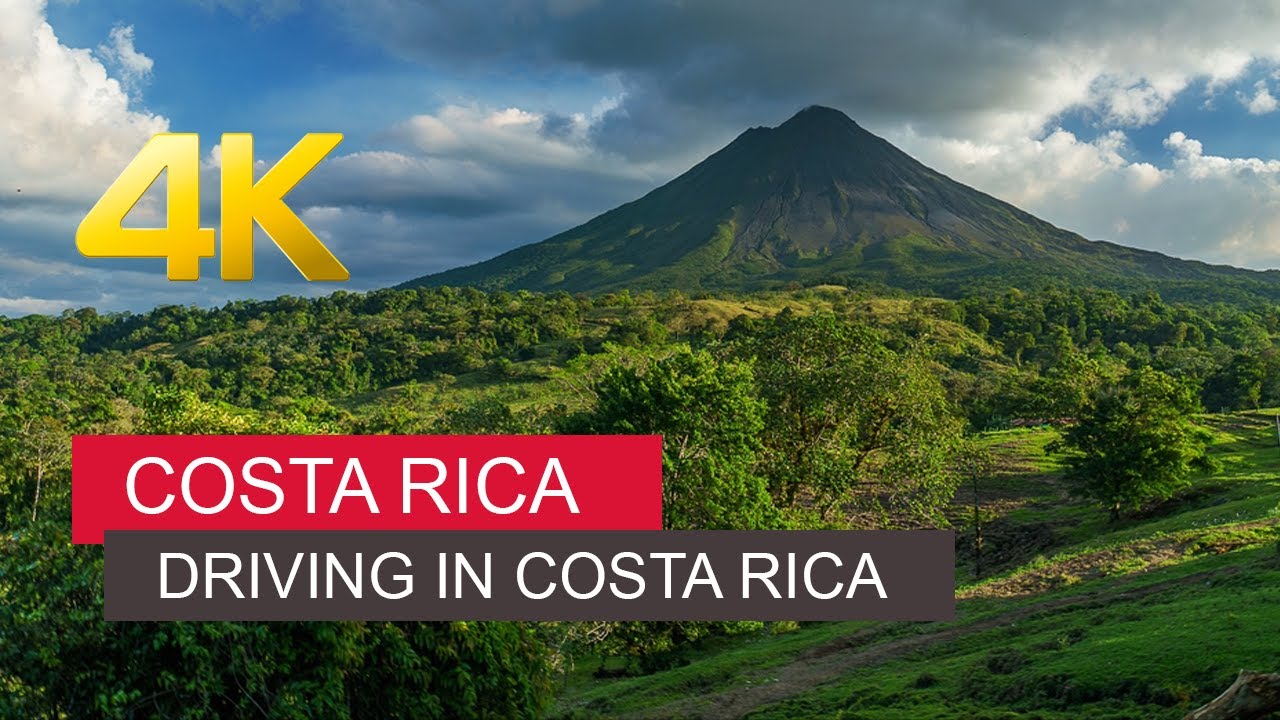 Driving in Costa Rica [4K] - Good and bad roads, lakes, volcanoes and narrow road encounters