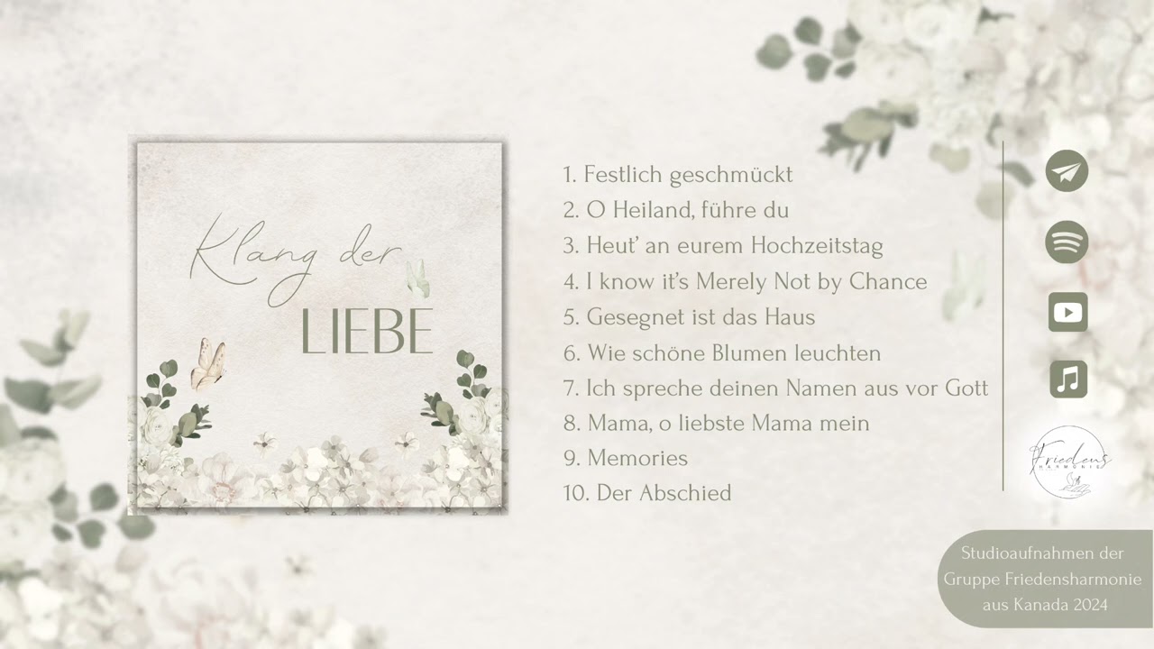 Klang der Liebe // Friedensharmonie - Hochzeitsalbum