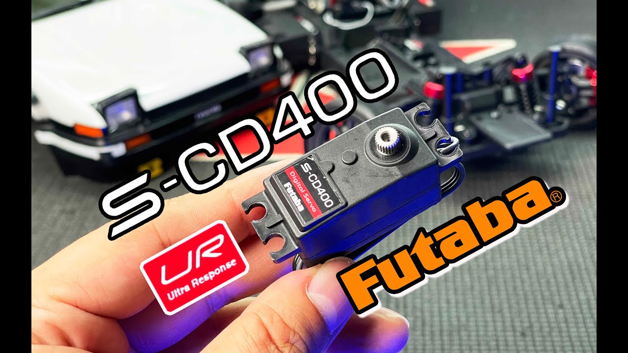 支持UR模式 Futaba S-CD400 漂移专用短身舵机分享 京商AE86漂移车升级首选 《超人聊模型》416