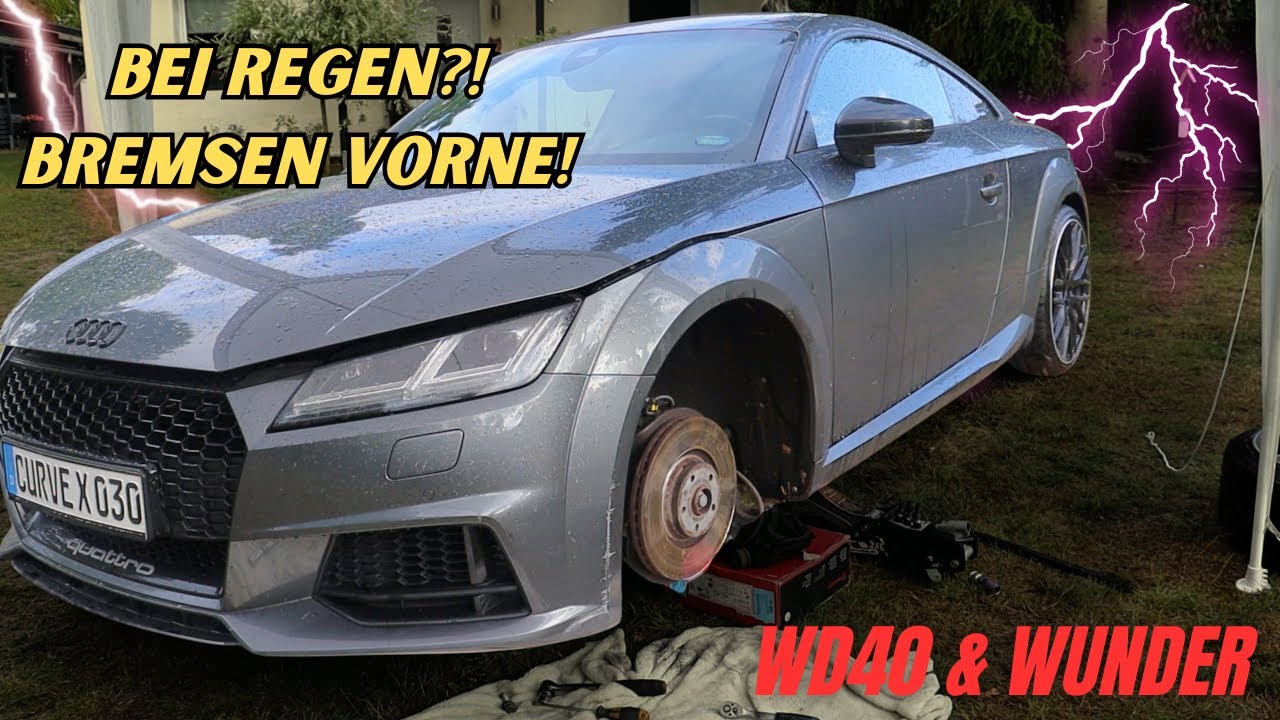 Audi TT Bremsen vorne wechseln – Beläge & Scheiben🌧️🔧 WD40 & Wunder #28