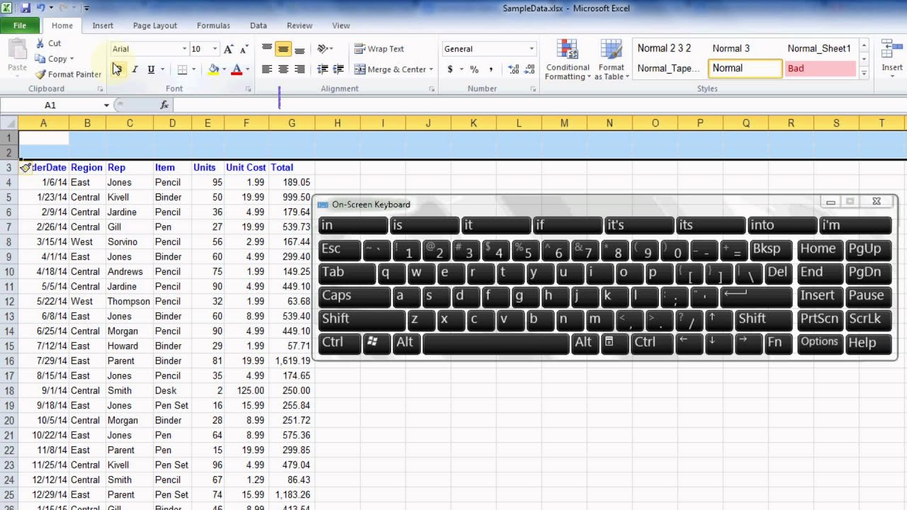 Excel Keyboard Shortcuts for Accountants