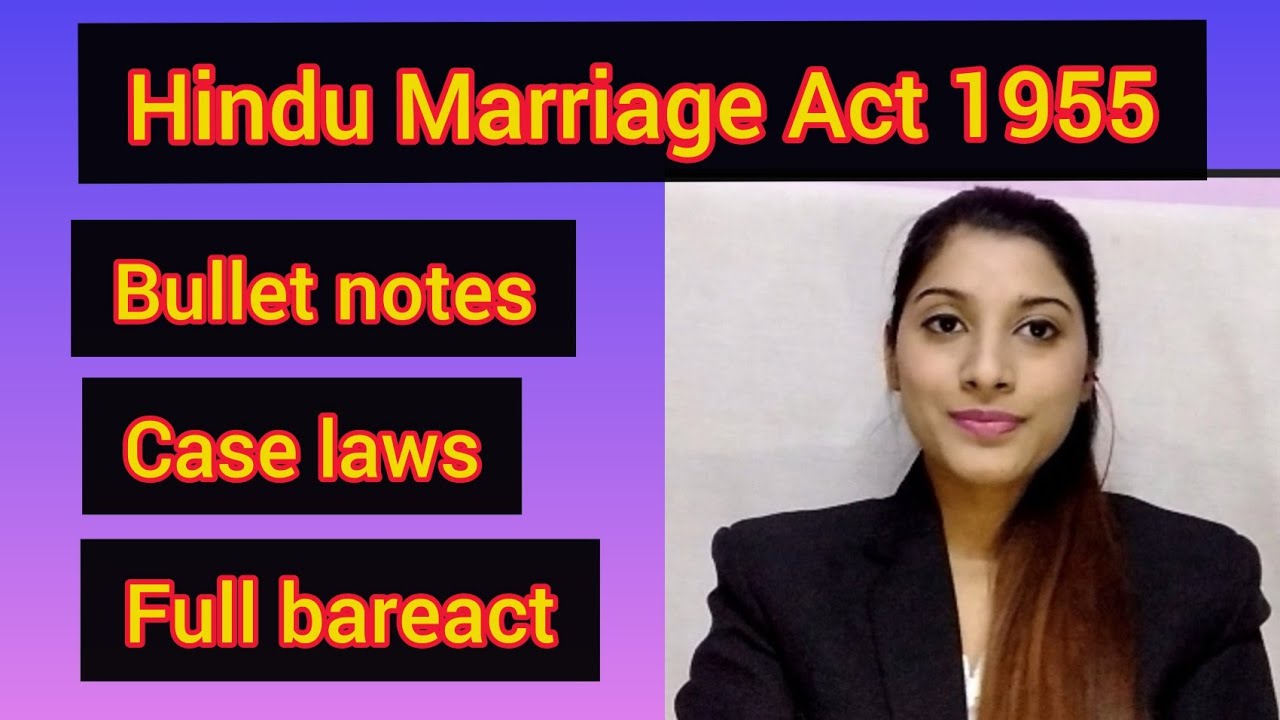 Hindu Marriage Act, 1955 (Complete lecture) | Hindu Laws | Hindu Marriage Act, 1955 |
