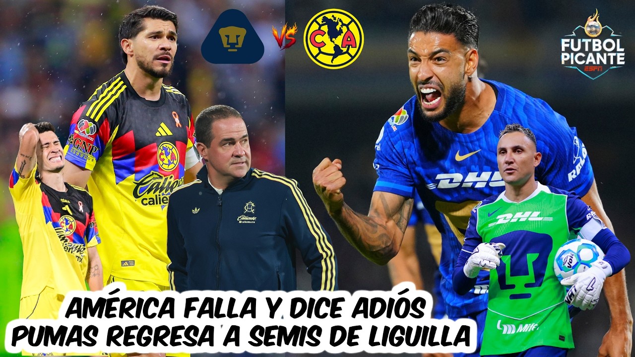AM&Eacute;RICA PERDONA y queda ELIMINADO ante PUMAS tras el PENAL FALLADO por HENRY MARTIN | Futbol Picante
