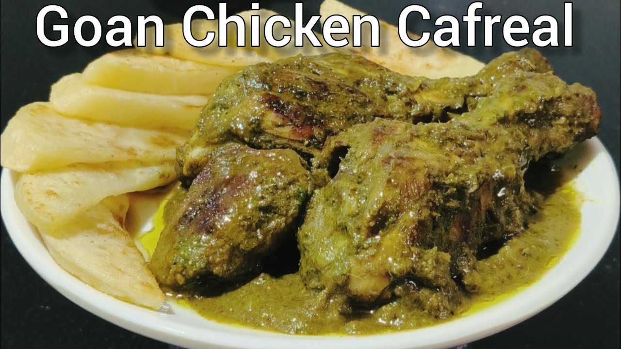 Chicken Cafreal Goan Recipe | Green Masala Chicken | Authentic Goan Cafreal Recipe 