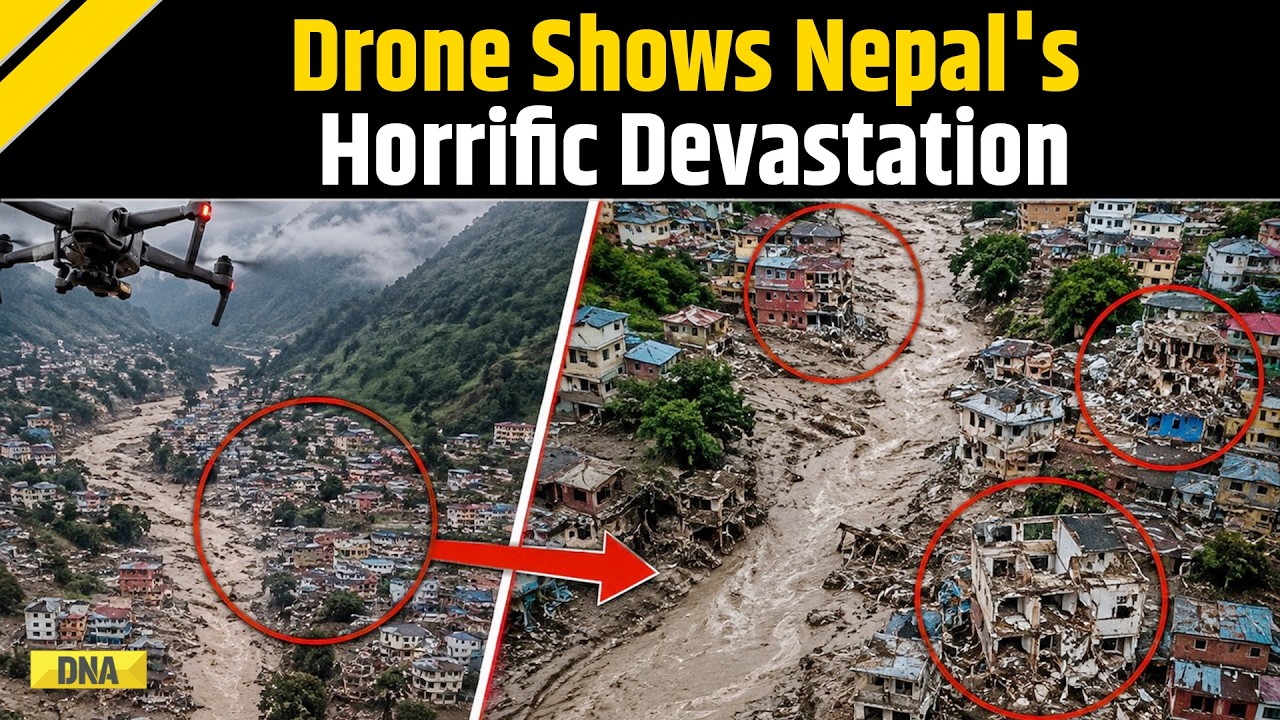 Nepal Floods: Drone Footage Reveals Extent Of Damage In Nepal Villages After 'Deadly Flash Flood'