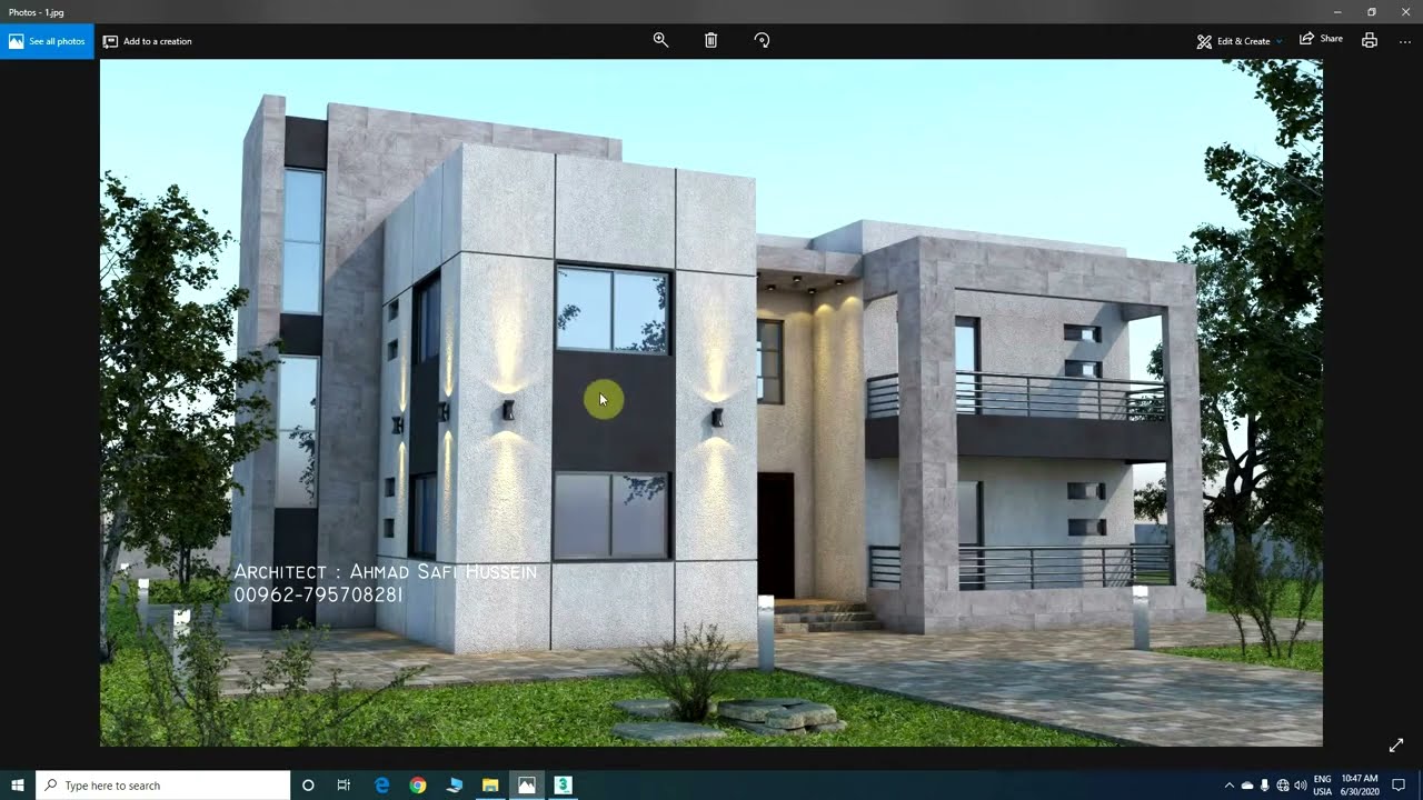 29) (English sub) 3ds Max + Vray Next / تطبيق اكساء خامات مشروع الفيلا - الجزء الاول