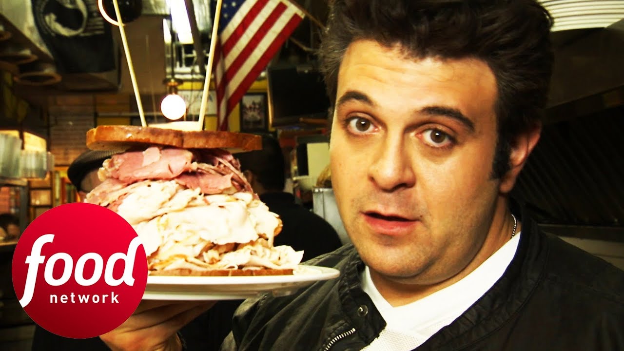 Can Adam Crush This Colossal Cold Cut Sandwich Challenge In Under An Hour? | Man v Food