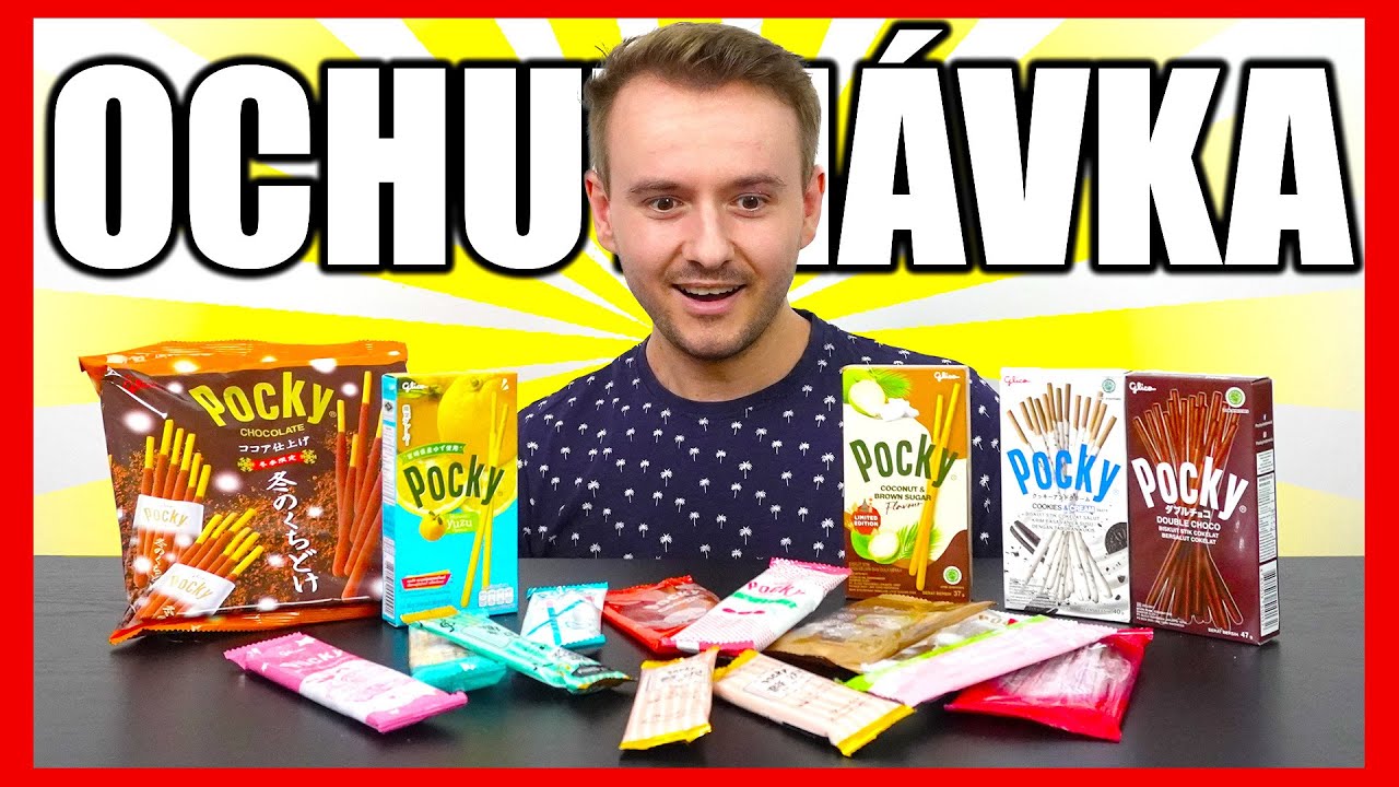 ZKOUŠÍM 16 NOVÝCH POCKY!😋