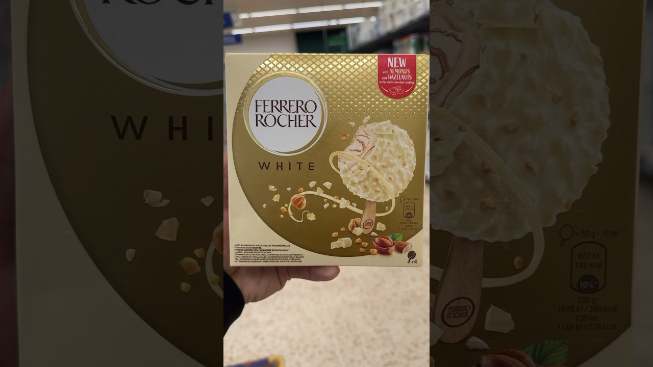 New ice cream white chocolate from Ferrero Rocher