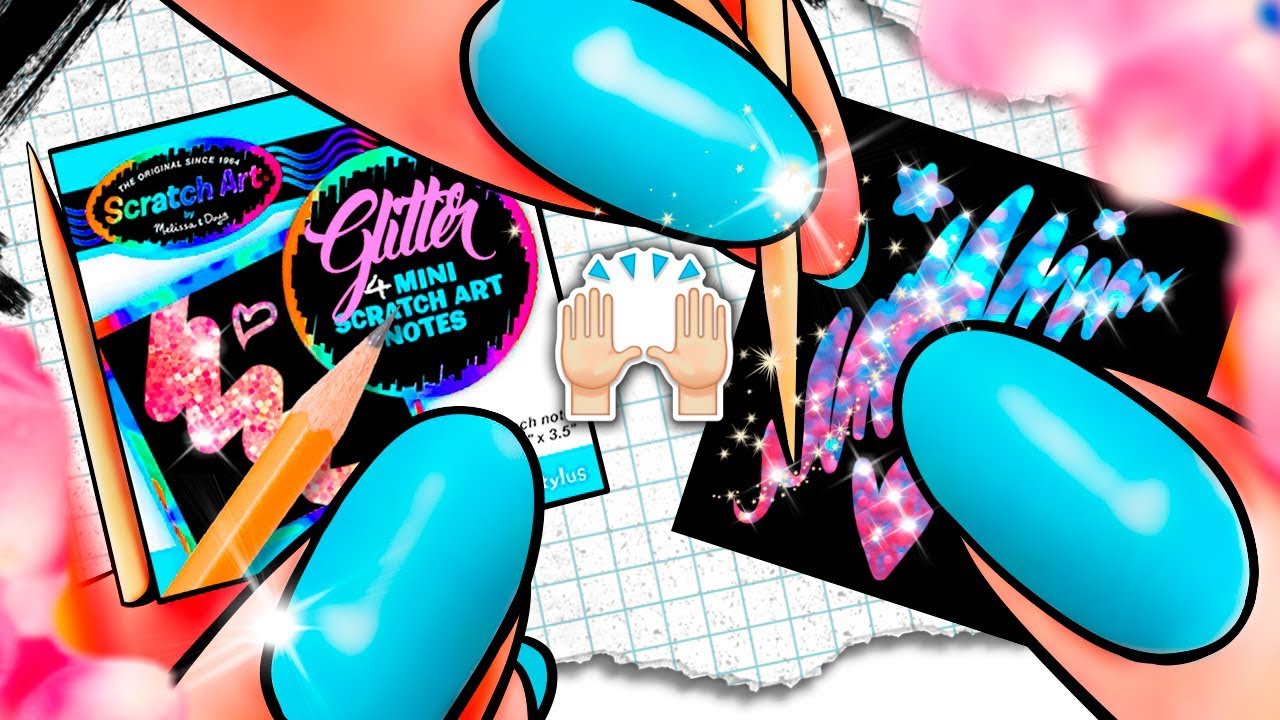 ✨ DIY Miniature Scratch Off GLITTER MAGIC Paper! | DollHouse DIY ♥