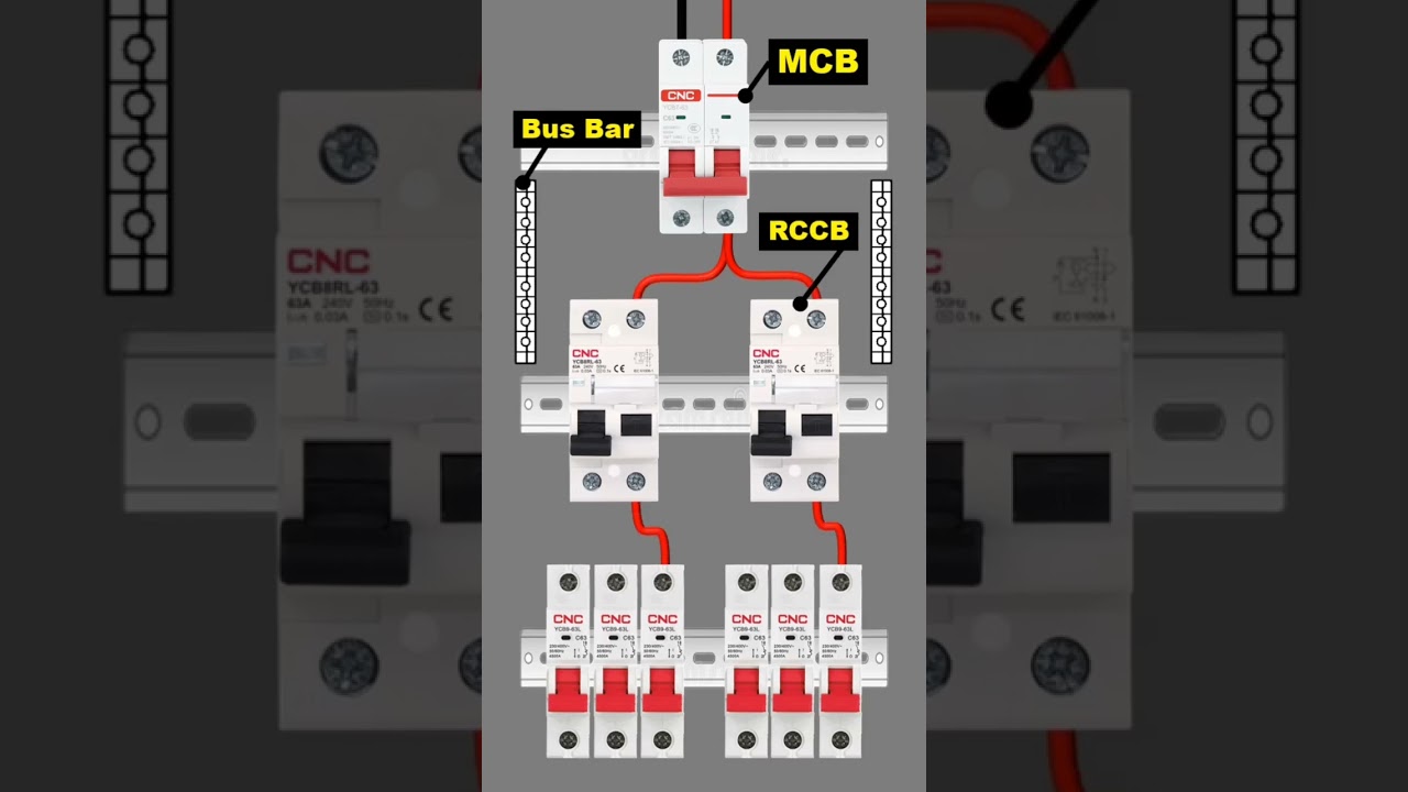 single phase distribution board wiring #shorts