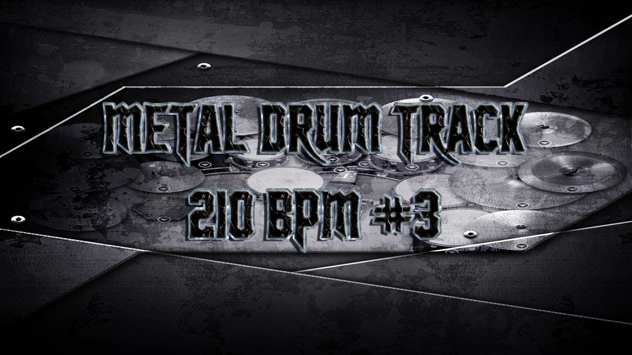 Fast & Aggressive Thrash Metal Drum Track 210 BPM | Preset 2.0 (HQ,HD)