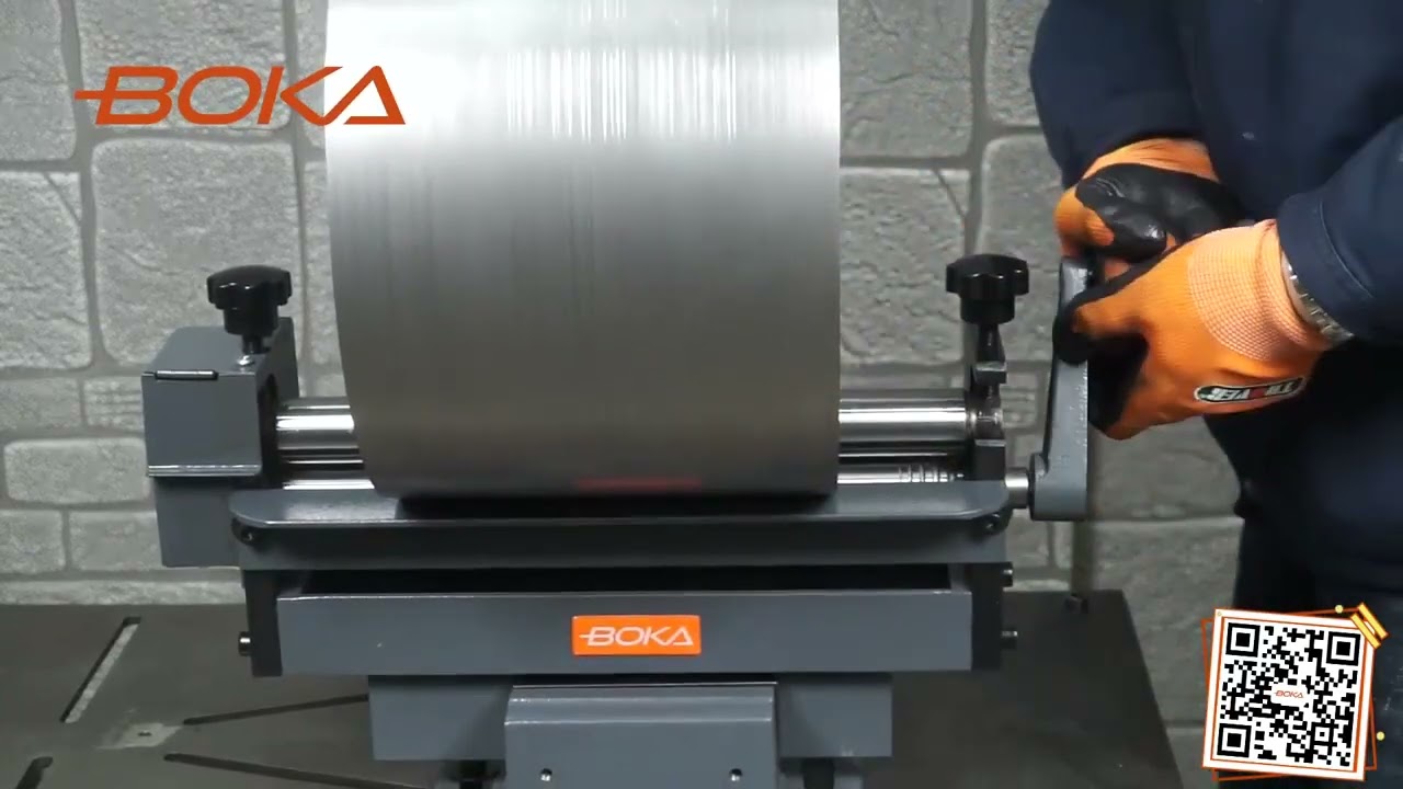 BOKA Rundbiegemaschine 3-Walzen für 1 mm Blech Biegemaschine 300 mm Breit SJ 300 Rundbiegegerät