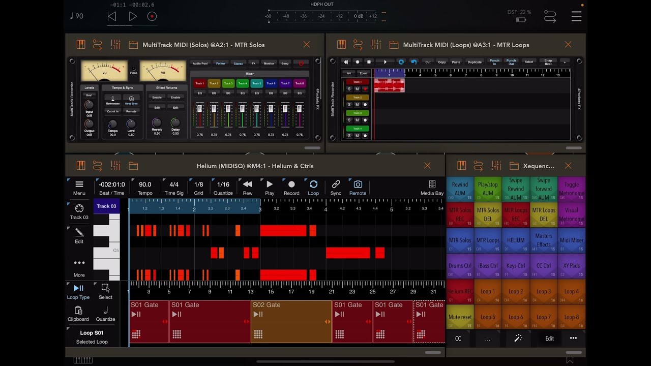 Groove Awakening - Helium Multitrack Recorder AUM creation workflow