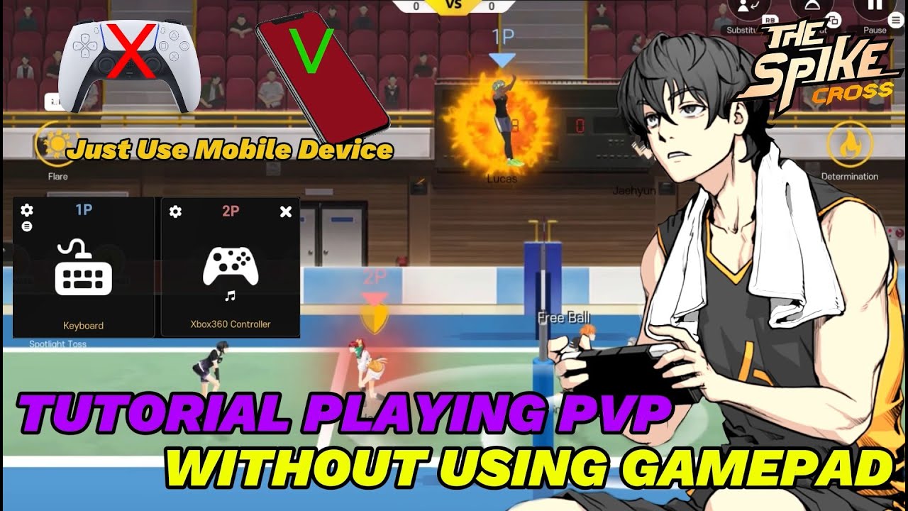 Tutorial Playing PvP Without Using Gamepad, Use Mobile Device For Controller - The Spike Volleyball