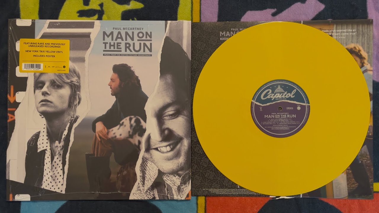 Paul McCartney Man On The Run Soundtrack Third Man Pressing New York Taxi Yellow Vinyl 