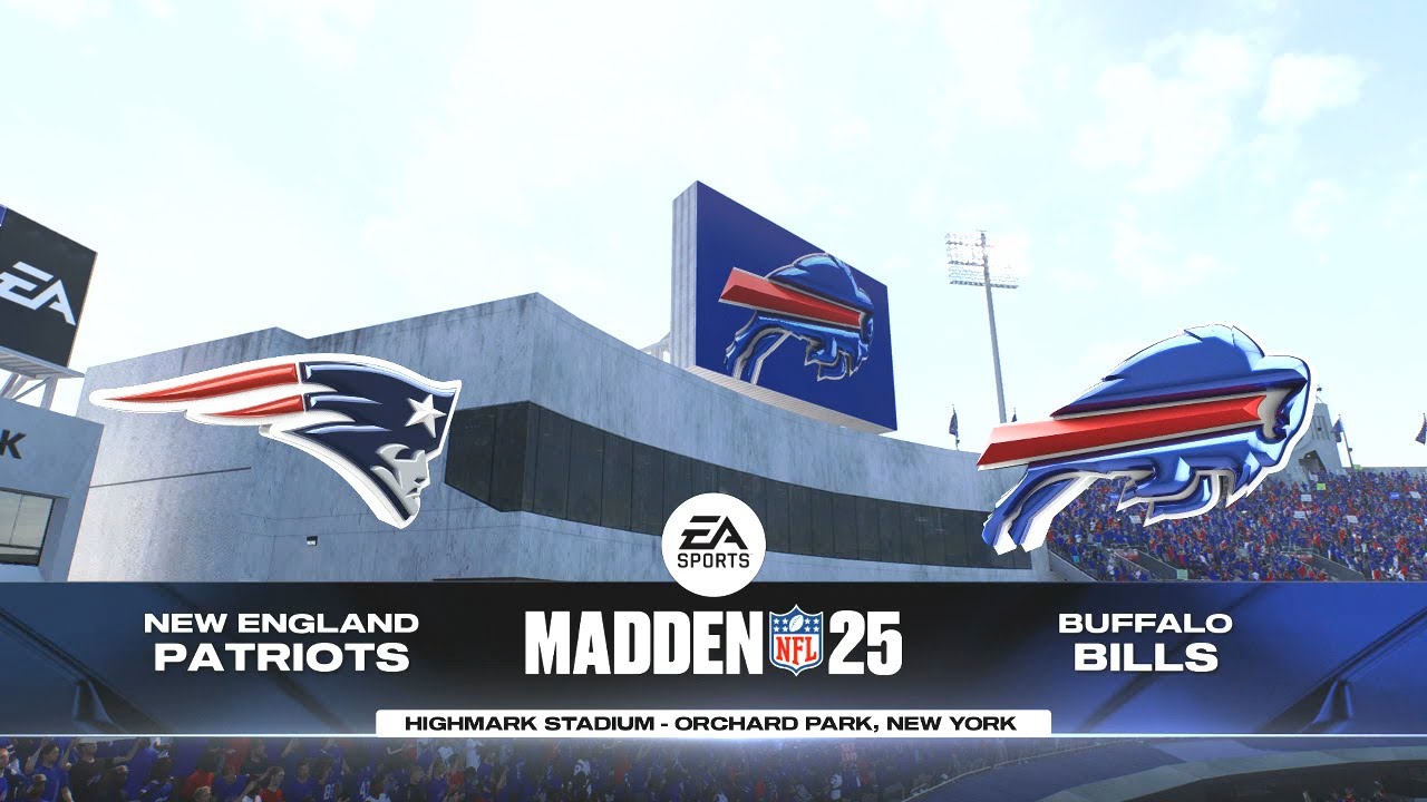 Madden NFL 25 - New England Patriots (Stefon Diggs) Vs Buffalo Bills PS5 (Madden 26 Rosters)