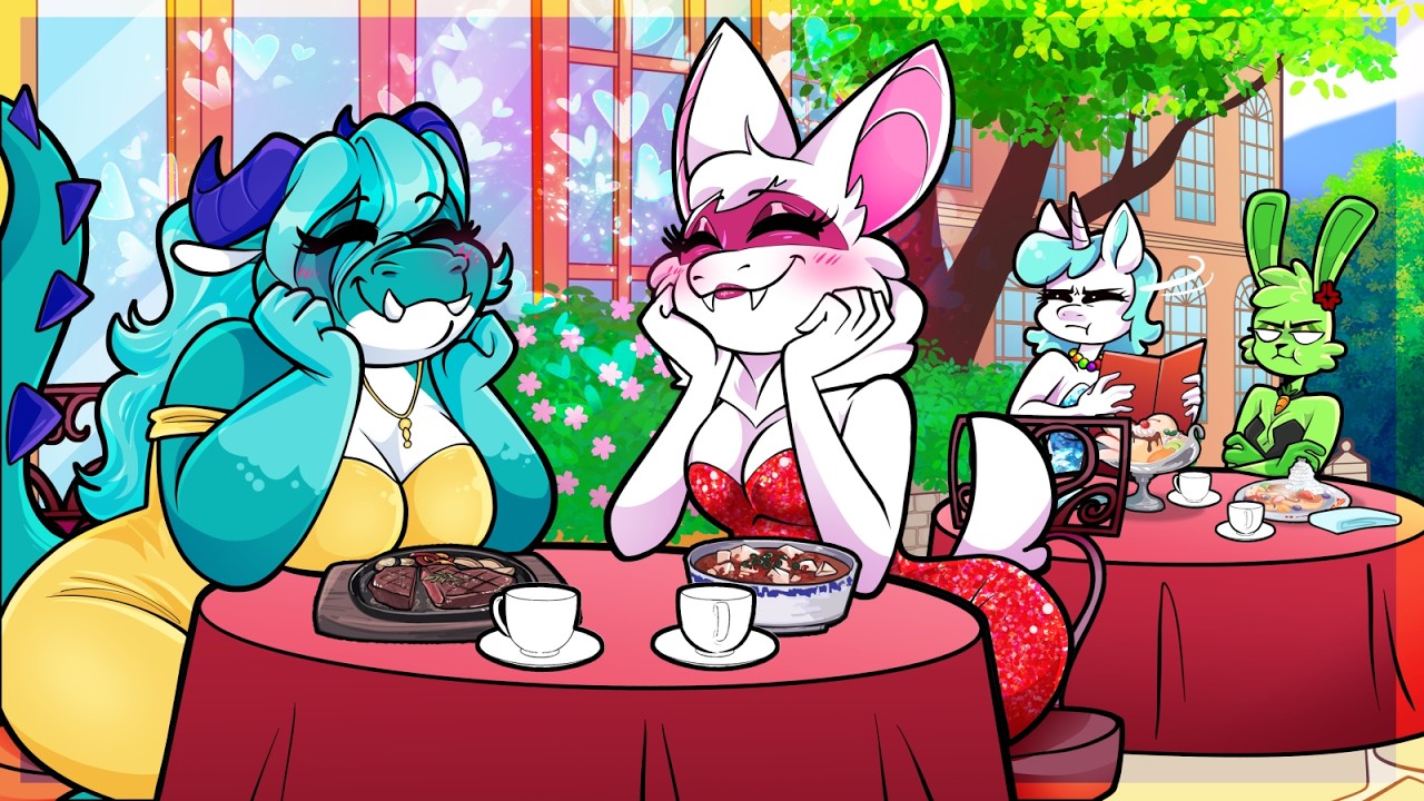 Rabie Baby X Simon Smoke X Slurpee Sally's Critter Valentine DATE┃Poppy Playtime Chapter 4┃Comic Dub