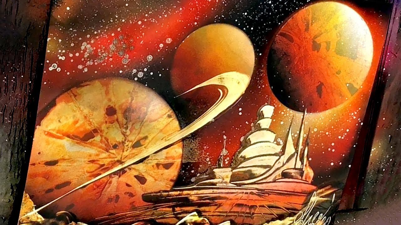 CITY SPACE ORANGE SPRAY PAINT ART by Spray Art Eden スプレーペイントアートエデン