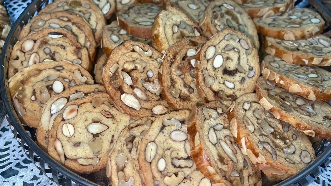 فقاص برستيج بالجوز واللوز والزنجبيل رائع شكلا ومذاقا