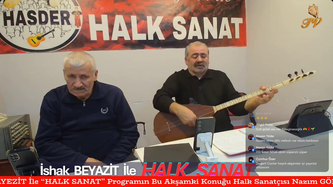 İshak BAYEZİT İle “HALK SANAT” Programın Konuğu Halk Sanatçısı Nazım GÖRER